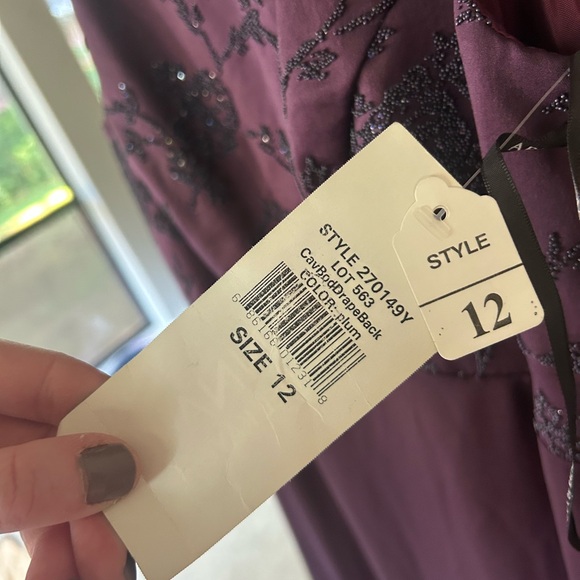 NWT Y2K ARIANNA RACHEL KAYE Beaded Gown Whimsigoth Romantic Goth Formal Dress 12 - Picture 3 of 13